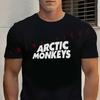 Rock Band Arctic Monkeys Print Moto T-shirt
