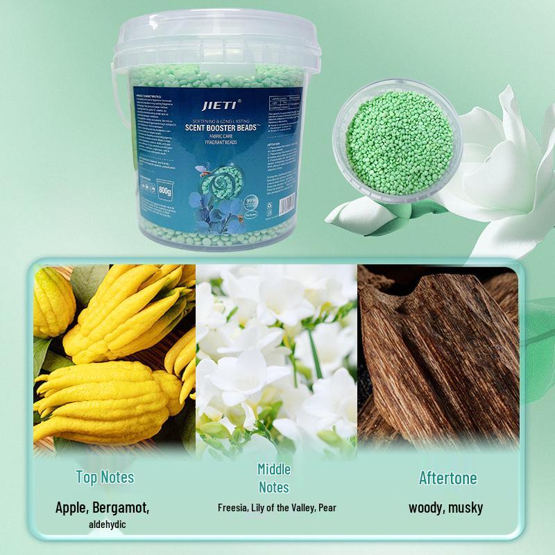 Jieti Long-Lasting Antibacterial Fragrance Beads, 800g Laundry Softener for Home.