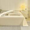 Bed Sheet Ins Style Thickened Solid Color Machine Washable Bedding