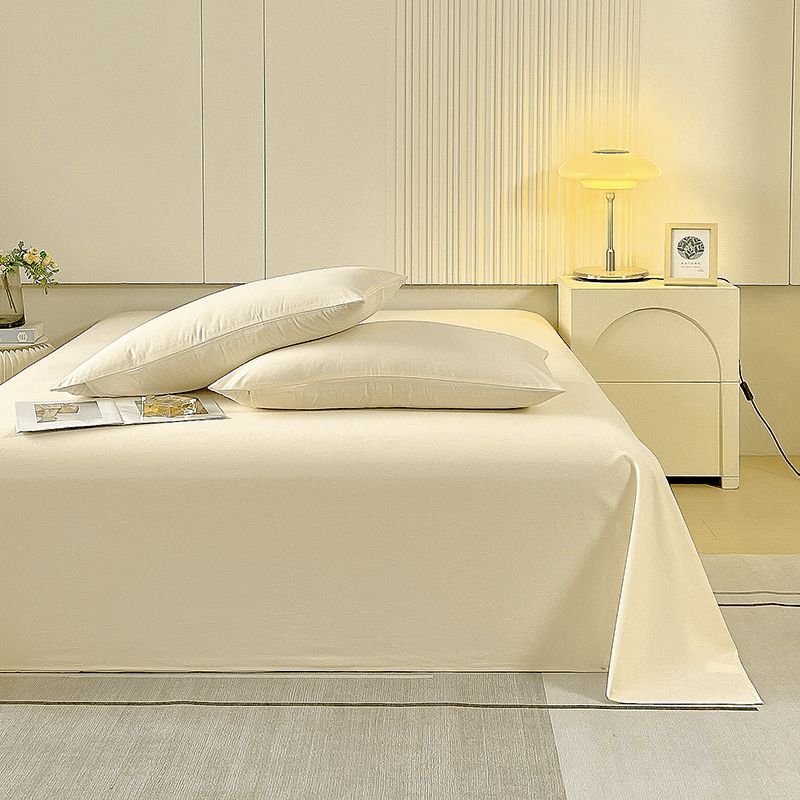 Bed Sheet Ins Style Thickened Solid Color Machine Washable Bedding