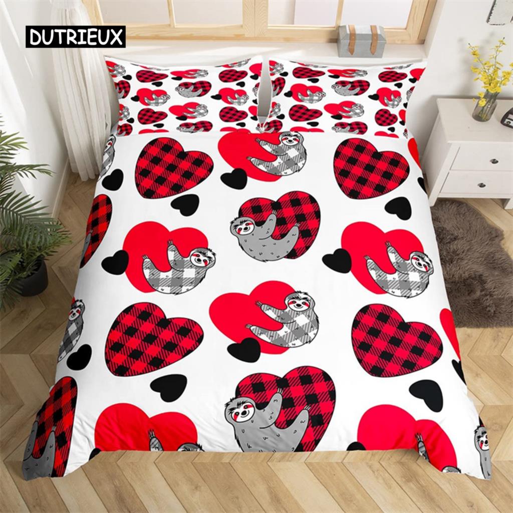 Cartoon Animal Duvet Cover Twin King Cute Cat Bedding Set Microfiber Paw Butterfly Floral Comforter Cover For Kids Girl Bedroom
