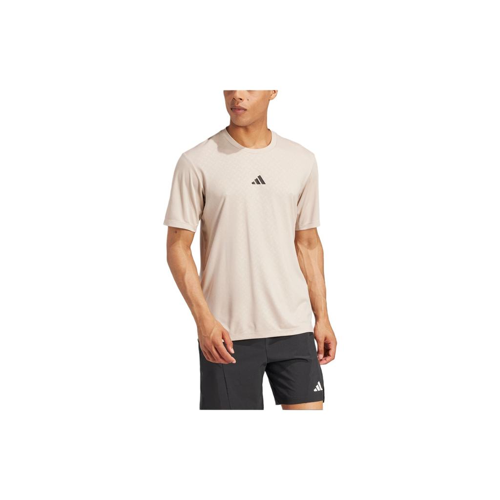 New Adidas T Shirt Men's Light Umber IX9094