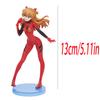 Anime NEON GENESIS EVANGELION 13cm Ayanami Rei Asuka Langley Makinami Figure PVC Model Doll Desktop Decoration Collecting Toys