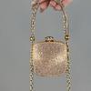 Acylic Mini Doublesided Diamond Clutch With Heart And Lock Buckle For Daily Street Style