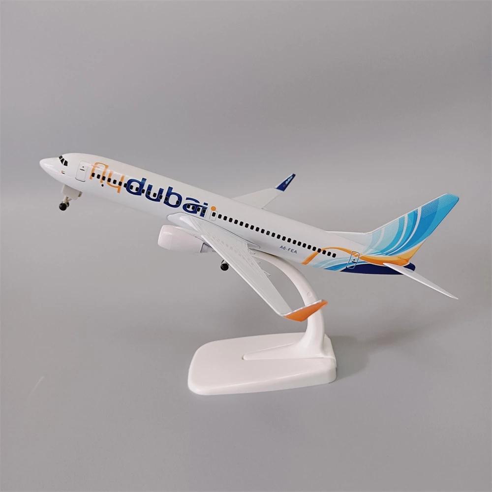 20cm Alloy Metal Air Fly Dubai Airlines B737 Diecast Airplane Model Dubai 737 Airways Plane Model Aircraft w Wheels Bedroom Deco