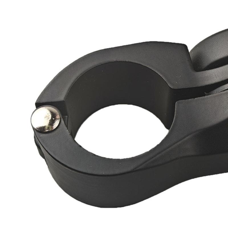 Motorcycle Highway Foot Pegs Pair for Crash Bars, Clamp On Footrests with Rubber Pads, 32MM Bar Fit and Road Use