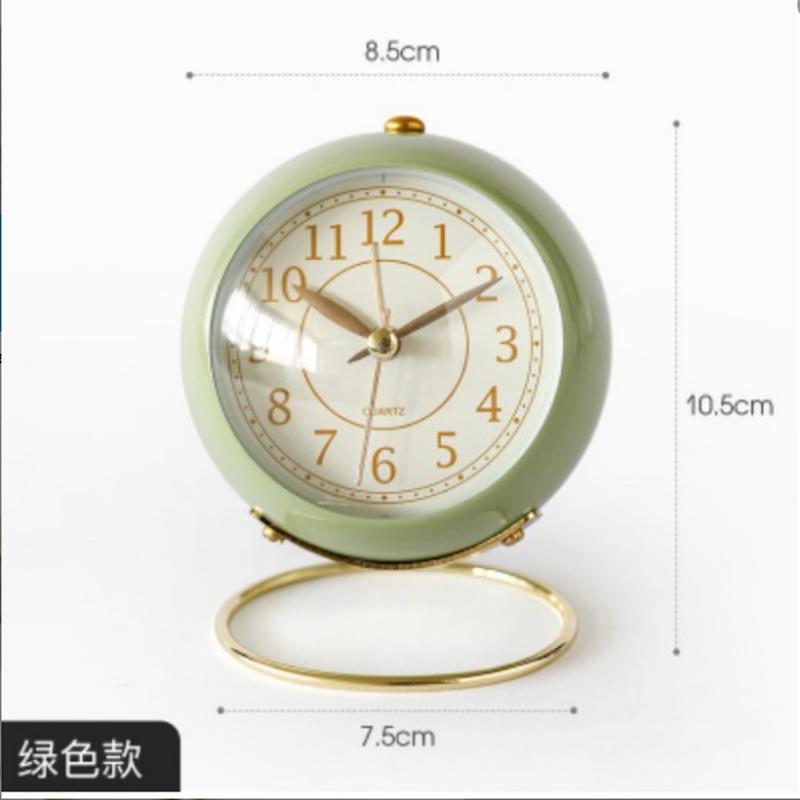Nordic Office Desktop Small Alarm Clock Student Bedroom Bedside Mute Digital Personality Simple Tabl