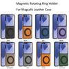 High Quality Slim Magnetic Rotating Ring Holder Leather Case For Samsung Galaxy Z Flip 7 6 5 4 3 Shockproof Camera Protect Cover