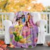 1pc T-Tinkerbell2 Theme Blanket - Digital Print, Polyester, Cozy for All Seasons, Perfect for Outdoor, and Travel