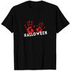 Halloween Blood Hands Creep Sparkle Gift T-shirt