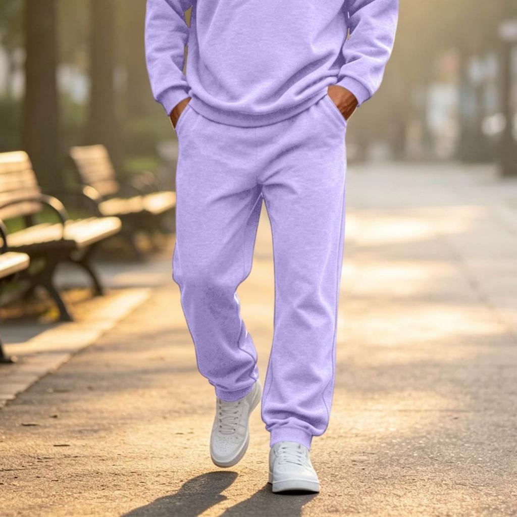 Men's Casual Sweatpants with Elastic Waist for and Everyday Wear