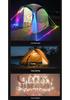 Retractable Solar String Lights for Outdoor Camping, Canopy Ambiance, Long Battery Life, Includes Measuring Tape