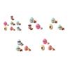 3/6pcs Easter Egg Ornament with Hidden Felt Animal Toy Handmade Lace-Up Egg with Animal Inside Desktop Easter Holiday