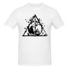 Funny Deathly Hallow Wizard Magic Witchy Unisexs Printed Tshirt Unisex T Shirtblack