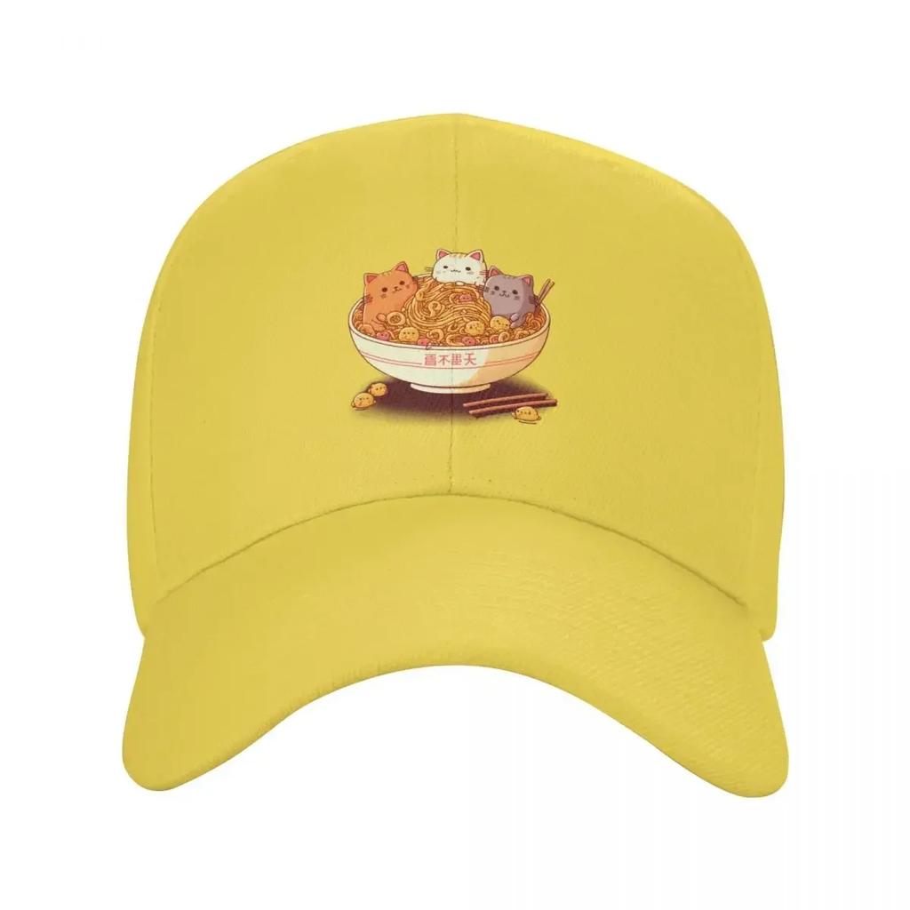 Noodles with Cats Baseball Cap fashionable New Hat For Unisex Womens