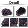 Hunting Cap Hat Check Pattern Sports Running Outdoor Golf Men Women CA594 [White Fang] (Green)
