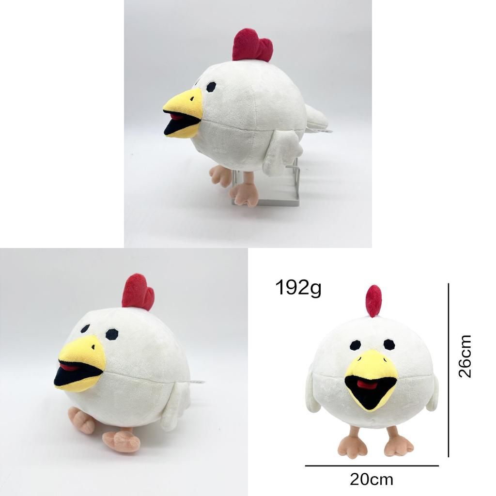 Плюшева іграшка Тварина-Пістолет Курячий Білий М'яка Набита Лялька Для Дітей та Колекціонерів