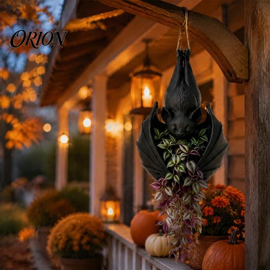 Pianta Ragno Fioriera Sospesa Bat Pot, Fioriera Creativa Gotica, Contenitore Decorativo di Halloween per Rampicanti Piante Ricadenti, Decorazione Interna Esterna Fiore ad Ala