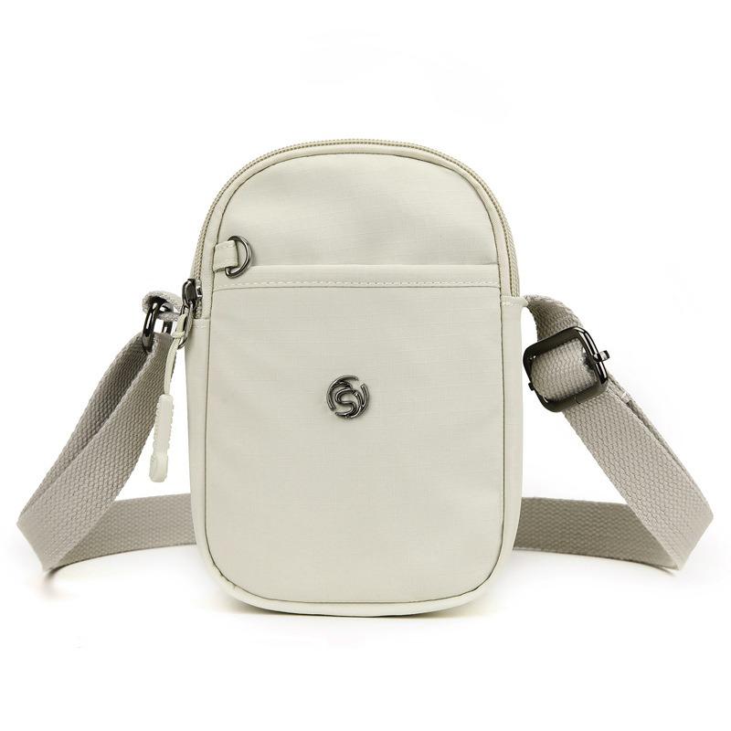 Damentasche Sommer neu einfarbig Nylontasche urban schlicht kleine Tasche lässig leicht Schulter Umhängetasche Damen