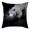 Tiger Lion Picture Pillow Case Animal Throw Cover For Home Bedroom Sofa Decorative Cushion