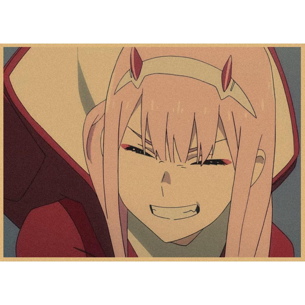 National Team DARLING In the FRANXX Retro Kraft Paper Anime Poster 261 for Wall Decoration