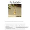New chinoiserie necklace women's copper gold-plated gourd pendant casualclassy chinese ancient style design necklace