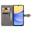 Pour Samsung Galaxy A15 4G/A15 5G Étui Cuir Motif Mandala en Relief Housse de Téléphone