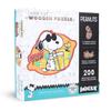 PEANUTS Snoopy Jigsaw Puzzle, Wooden Puzzle, 200 Pieces (25 x 31 cm), 5mm Thick, Stay Fresh Official, Irregularly Shaped Pieces, Racer Cut, Snoopy and