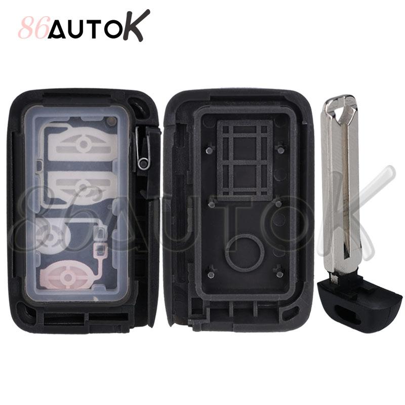 Car Key Shell Smart Key Case For Toyota Camry Prius Rav4 Avalon Corolla Land Cruiser Venza Car Key Case Fob 2/3/4 Buttons