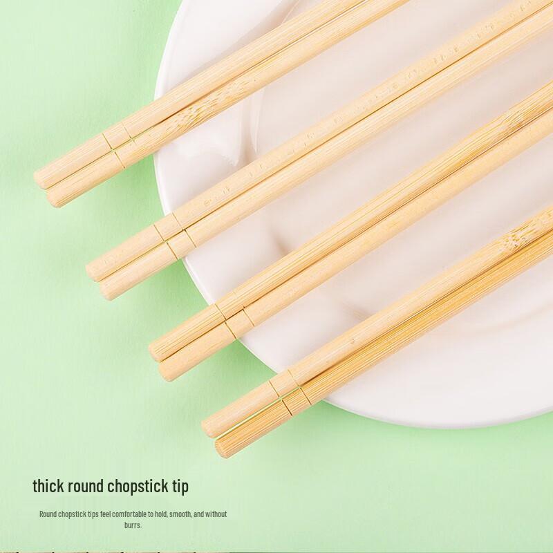 100 Pairs Individually Wrapped Disposable Bamboo Chopsticks
