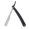 Barber   Straight   Hair Clipper Salon Folding Blade   with Blade Black