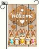 Welcome Easter Garden Ag 12x18 Double Sided Small Ags Cute Rabbit Ower Easter Ag Welcome Spring Easter Decor Small Y EEZ