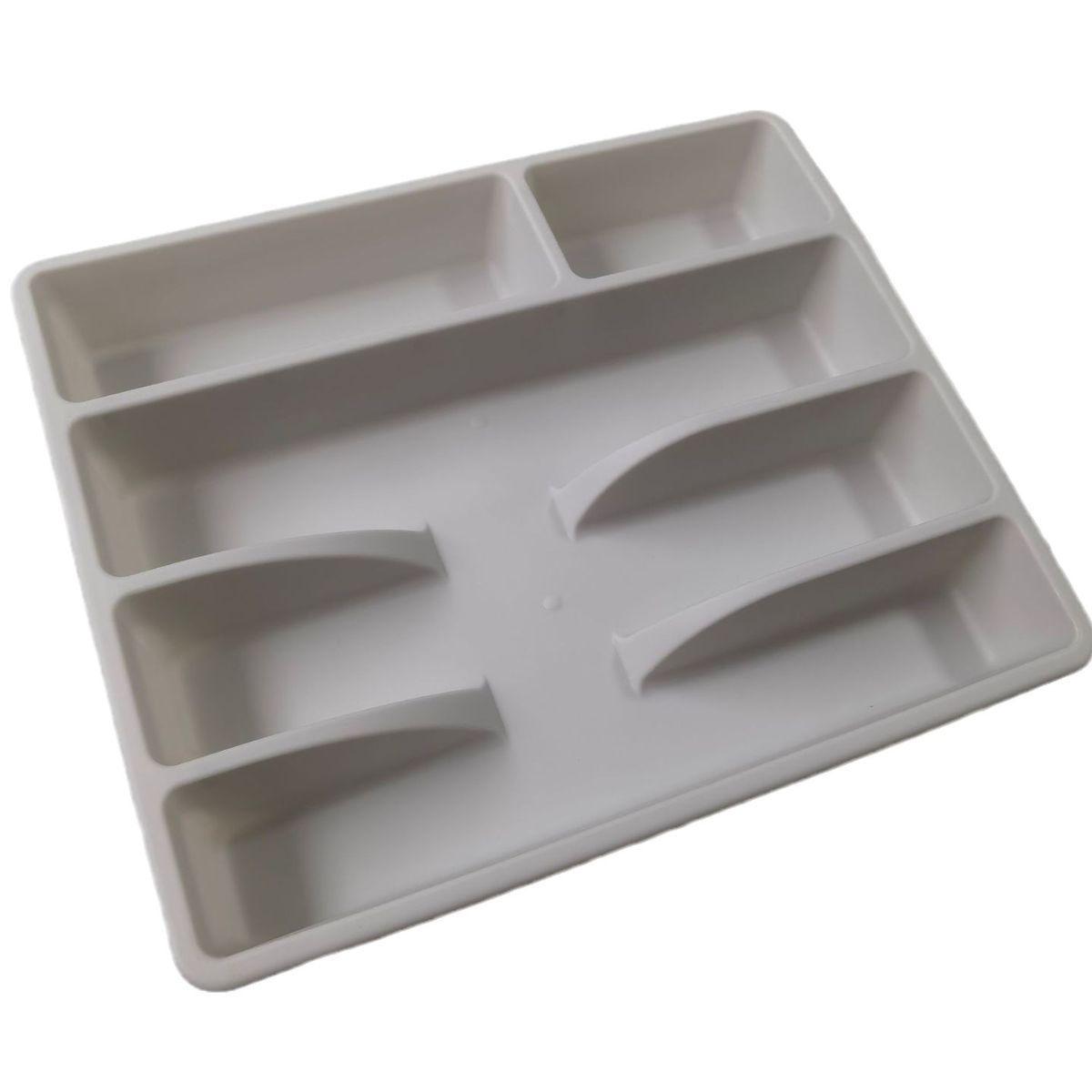 1 шт. Стеллаж для хранения, органайзер, ящик для посуды, органайзер для столовых приборов, поднос, пластиковые органайзеры для столовых приборов, кухонные лотки для хранения светло-серый