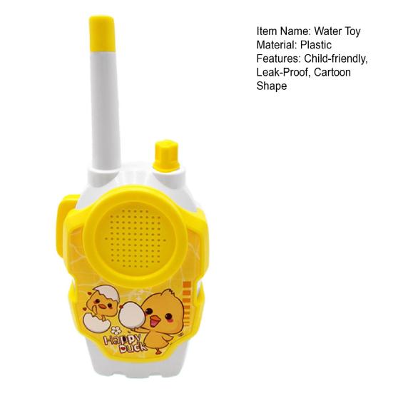 Walkie-Talkie Water Squirter for Kids Cartoon Summer Spray Toy Interactive Splash Game