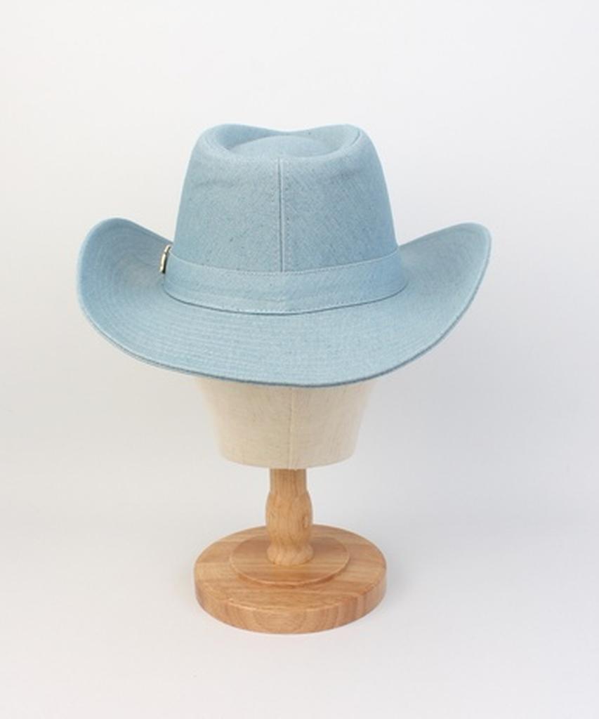 Yunibeosyeolkemiseuteuli Cowboy Light Denim Fedora Cowboy Fedora