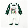 Christmas Print Neck Long Sleeve and Pants Matching Family Loungewear Set