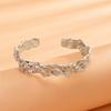 IngeSight.Z Creative Irregular Concave Convex Surface Bracelet for Women Vintage Gold Color Open Wide Bangles Party Jewelry Gift