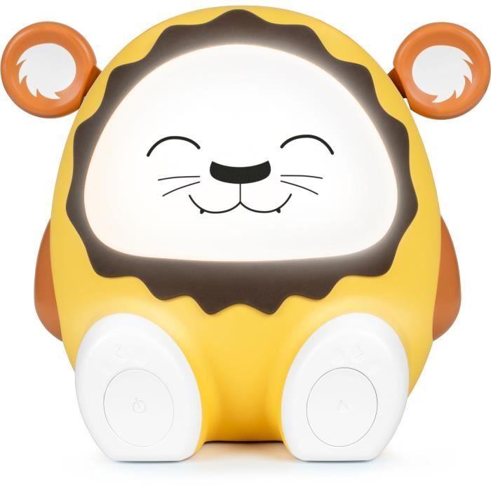 Enceinte lumineuse &amp; veilleuse - BIGBEN - Lion - Bluetooth 5.0, 15W, Veilleuse réglable, Minuterie, Batterie USB-C