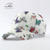Hat women's summer sunscreen sun hat travel shopping butterfly print hardtop baseball cap women's cap