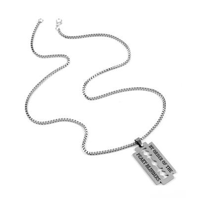 Simple Design Punk Style Necklace Traveling Camping Hiking Party Banquet Alloy Pendant Neck Decor Fashion Jewellery