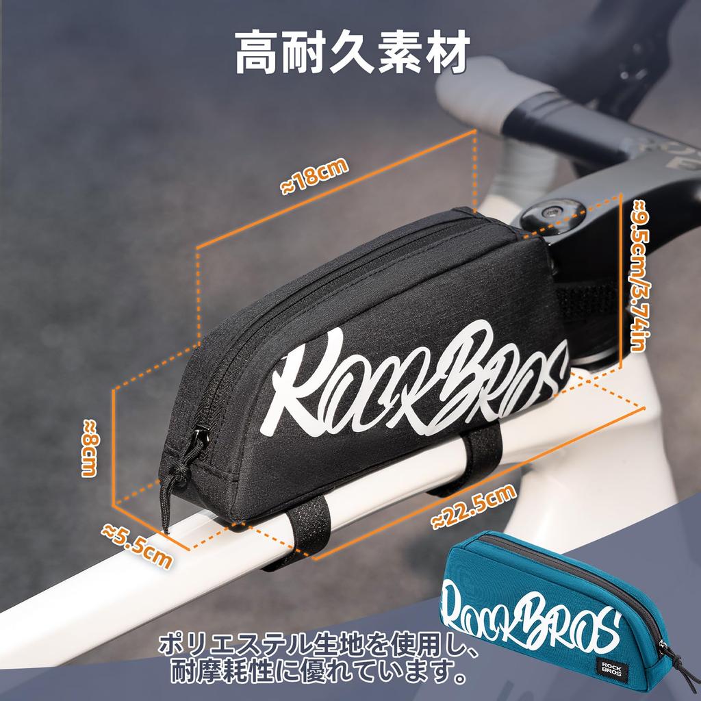 ROCKBROS Top Tube Bicycle Road Small Item Easy To Cycle Stylish Bag, Bag, Bike, Storage, Knee-Free, Lightweight, Install, Bag, Pouch, MTB, Road,