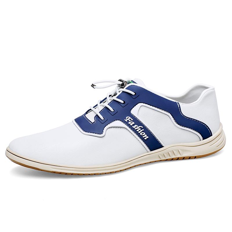 Fashion New Arrival Mens Casual Leather Shoes Stylish Trendy Sports Shoes Versatile Board Shoes for Man Tenis Masculino Outdoor Sneakers