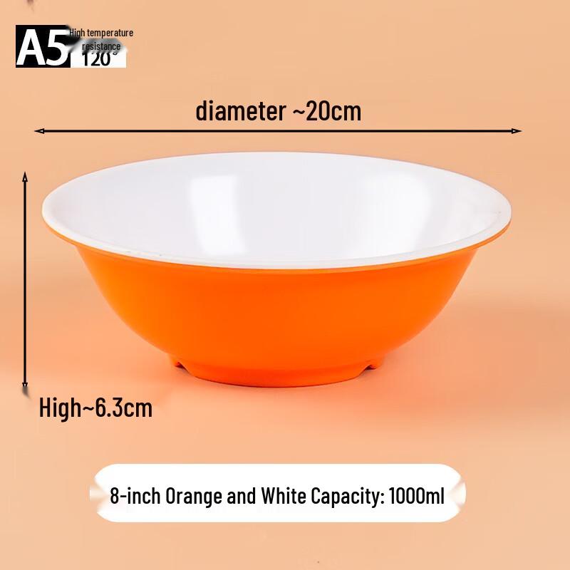 Chinese Melamine Anti-slip Dining Bowl & Spoon Set
