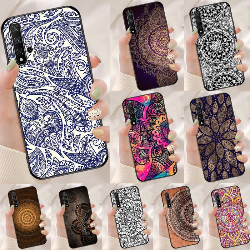 Indian Pattern Mandala For Huawei Nova 8i 11i 12i 12s 9 10 SE Y90 Y60 Y70 Y72 Y61 Y91 P20 P30 P40 Lite P60 Pro Case