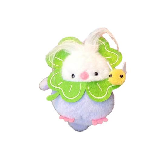 Doll Pendant Keychain Cartoon Style Long Hair Birds Shape Keyring Lightweight Key Holder Backpacks Cars Accessories