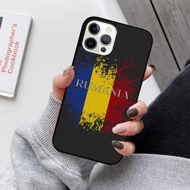 Romania Flag Phone Case For iPhone 17 Air 16 15 14 13 12 11 Pro Max Plus Max Cover Shell Coque