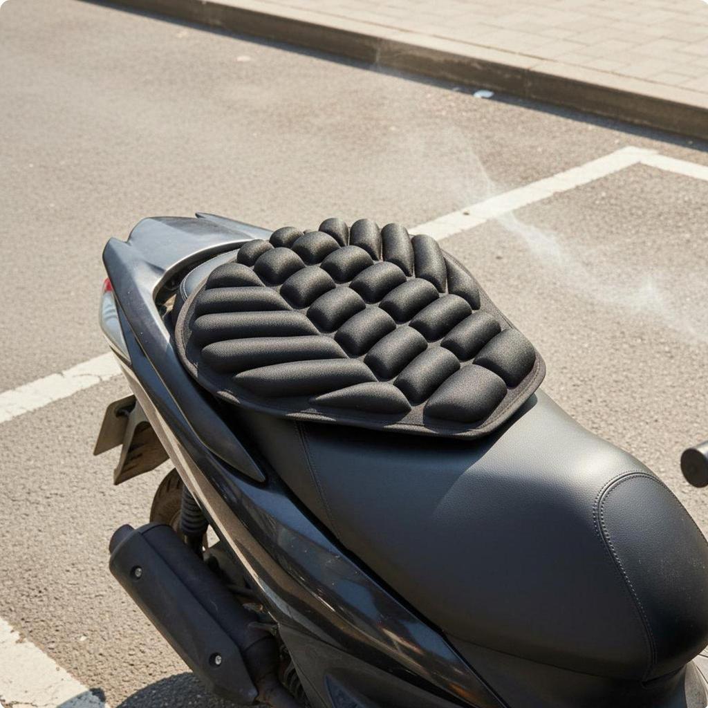 Motorcycle Seat Cushion Heat Insulating Cover Waterproof Shock Absorbing Saddle Pad for