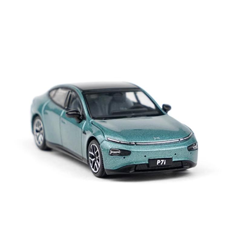 

XCARTOYS 1:64 Зеленый Xpeng P7i EV Спортивная модель литой металлической машины