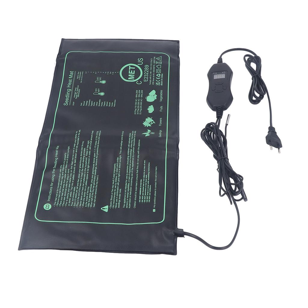 Seedling Heat Mat with Digital Thermostat Waterproof Efficient Versatile Seed Starting Heating Pad