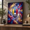 Colombia Football Diamond Painting Kit 5D Full Drill DIY Diamond Mosaic Wall Art Home Decor